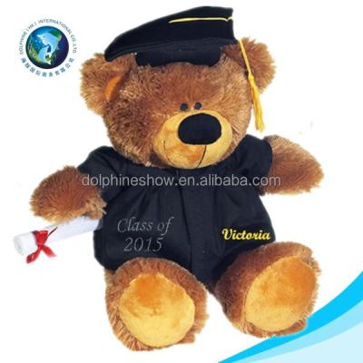 China Wholesale Gift OEM School Uniform Graduation Teddy Bear Plush Stuffed To Wear Custom Names For A Teddy Bear for sale