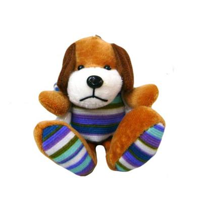 China Mini Toy Plush 10cm Plush Dog Key Chain Logo Key Chain Dog Custom Wholesale Soft Plush Toy for sale