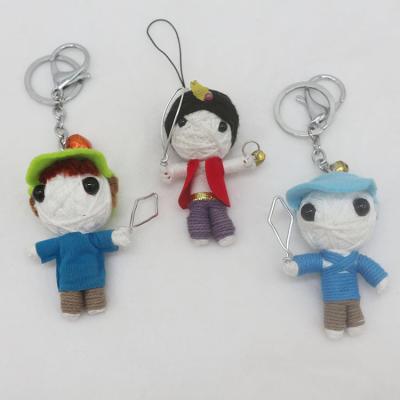 China Mini Toy Wholesale Fashion Style Voodoos Mini Keychain Custom 100% Handmade Voodoo Magic Dolls for sale