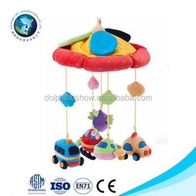 China Toy Quality Baby Musical Mobile Battery Operated Toys Manufacturer Wholesale Baby Toys Car Stuffed Plush Hanger for sale