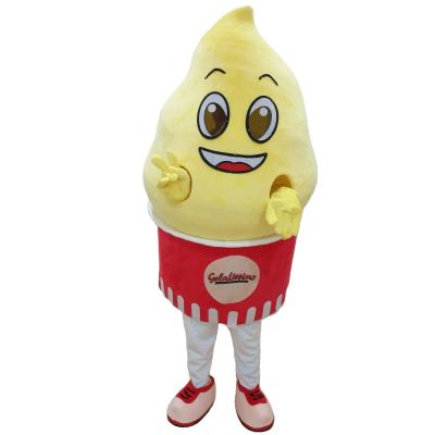 China Cute Gift Plush Ice Cream Mascot Wholesale Custom Design Plush Mascot Costume for sale