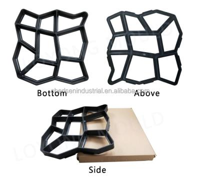 China Durable Plastic Garden DIY Paving Concrete Mold Stepping Stone Pathway Molds Yard Pathway Stepping Mold Hot Sale for sale