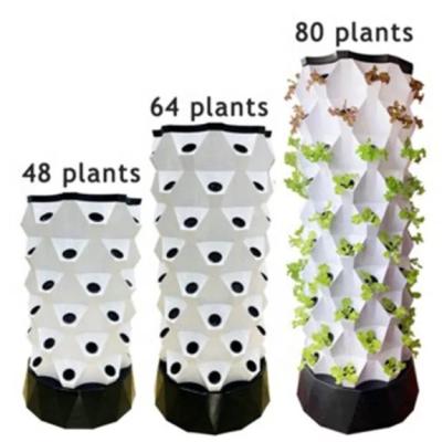 China White Automatic Anti-wrinkle Hydroponic Tower For Farms Nft System Pump Hydroponics for sale