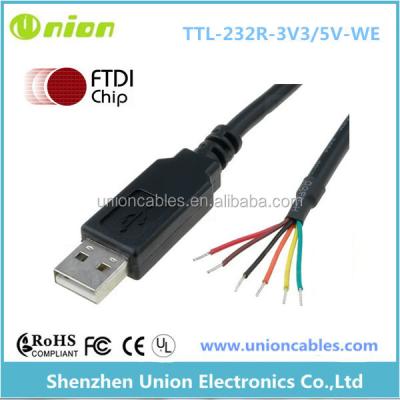 China COMPUTER FTDI USB to RS232 Converter Cable Wire End for sale