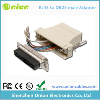 China Cisco Systems RJ45 to DB25(m) Netra Terminal Adapter 7 Pin Serial Part 530-2889-01 for sale