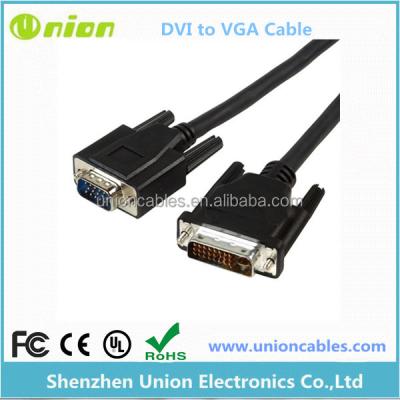 China Wholesale Multimedia Link DVI-I Dual DVI-D to VGA SVGA HD15 , vga to dvi cable for sale