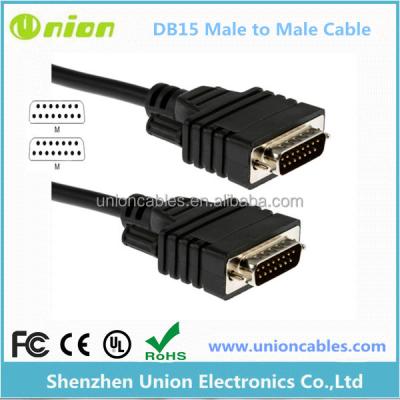 China 10ft Male Monitor/Male DB15 15 Pin Serial Port Cable for sale