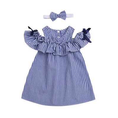 China 2020 Breathable Wholesale Hot Selling Cotton Short Sleeve Girl Princess Dress Baby Clothes Set for sale