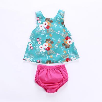 China Baby Breathable Summer Floral Sleeveless Kids Ruffle Clothing, Baby Outfit Clothes, Floral Baby Rompers for sale