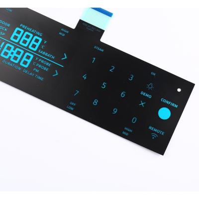 China Long Service Life New Design Hot Selling Silkscreen Printing Rubber Membrane Switch Customized for sale