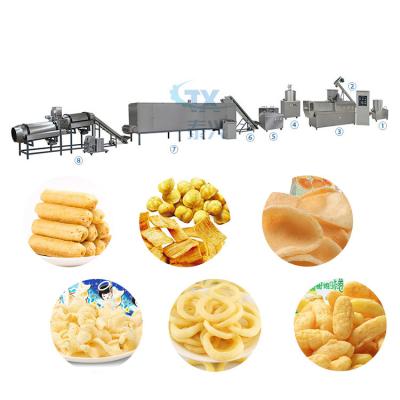 Chine Corn puff snack food making manufacturing machine extruder à vendre