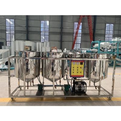 China Palm oil refining machine refinery plant for oil press machine en venta