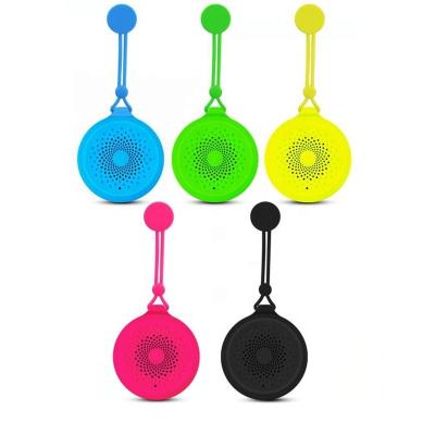 China Function Phone Mini Bathroom Waterproof Wireless Speaker With Lanyard And Sucker for sale