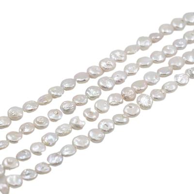 China Special Shaped Mabe Pearl Baroque White Color Pearl Strand Light Strong Light Necklace Special Shaped Pearl Necklace for sale