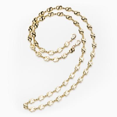 China Kirsite 70cm Length Kirsite Gold Color Chain For Glass Eyewear for sale