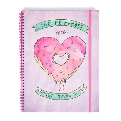 China Whosale custom printed logo paper planner kawaii diary notebook for school for sale