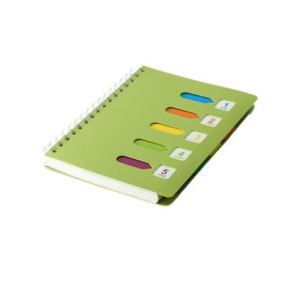 China Custom logo a4spiral spiral notebook spiral notebook with dividers for sale