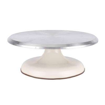 China Viable Hot Selling Tool High Quality Baking Aluminum Alloy Round Cake Stand Rotating Turntable For Making Cake for sale