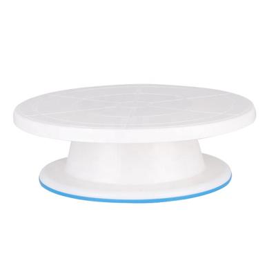 China Viable custom multiple size white kitchen diy mobile making tools stand rotating decorating cake cookie turntable for sale