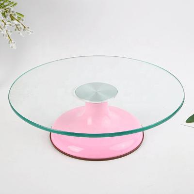 China 2022 Most Popular Round Tempered Glass Viable Susan Turntable For Dinner Lazy for sale