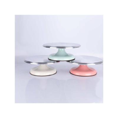 China Viable Factory Wholesale Aluminum Alloy Cake Stand Turntable Cake Rotating Base for sale