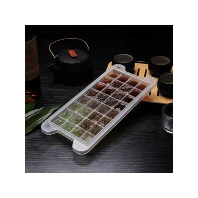 China Viable Multi-Grid Multi-Grid Square Silicone Ice Cream DIY Soft Bottom Mold for sale