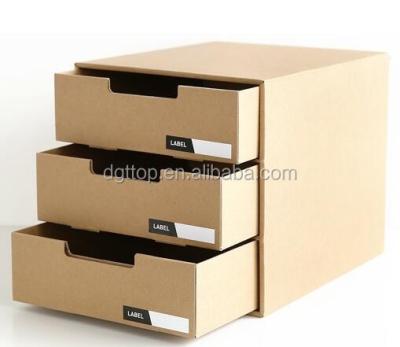 China Recyclable FSC & BSCI & Disney Audited Cardboard File Dividers Drawer Box for sale