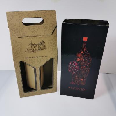 China BSCI and FAMA Biodegradable Manufacturer Kraft Paper Wine Corrugated Paper Gift Box for sale