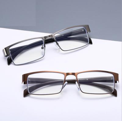 China Reading book metal Anti-blue streak reading blue light blocking glasses man eyewearreading glasses SP9868 in stock for sale