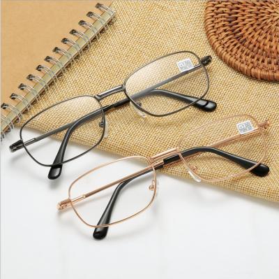 China 15 years experience metal reading glasses 2021 square reading glasses SP0416 high quality wholesale unisex in stock for sale