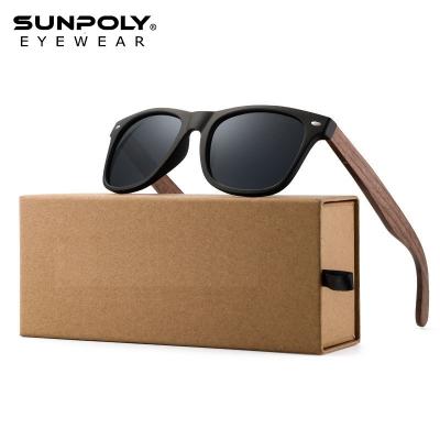 China Le Tac Polarized TAC Sunglasses Polarized Fashion Men Women Glass Wood Plastic Sunglasses Retro Eyeglasses for sale