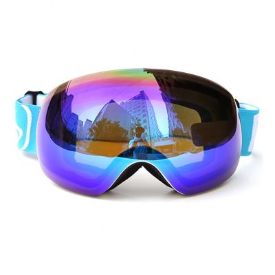 China New Glass 100% UV Protective Anti-fog Ski Goggles Winter Detachable Snowboard Outdoor Snow Goggles For Adult Women Men Sports Eyewear for sale