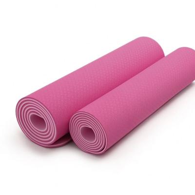 China Logo Double Layer Organic Bulk Foldable Thick Eco-Friendly Custom Logo Yoga Mat Foldable Yoga Mat Natural Rubber Anti Slip For Sale for sale