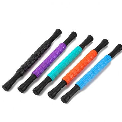 China New Design Indoor Sporting Goods PVC ABS Slimming Massage Roller Custom Logo Stick Yoga Gym Muscle Roller Top Technology With Great Price for sale