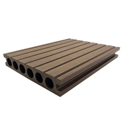 China Waterproof Plastic Wooden Garden WPC Decking Outdoor Park Balcony Flooring Eco Friendly Yard Flooring for sale