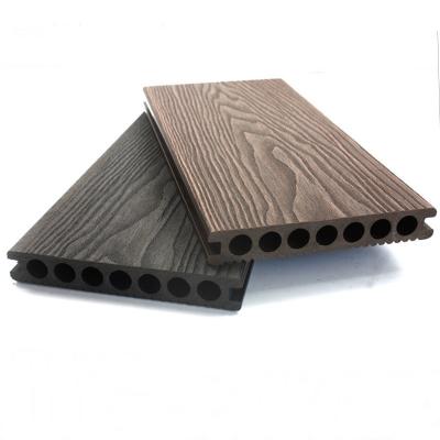 China Modern Outdoor Plastic Wood Flooring Project Plank Deep Embossing Road for sale