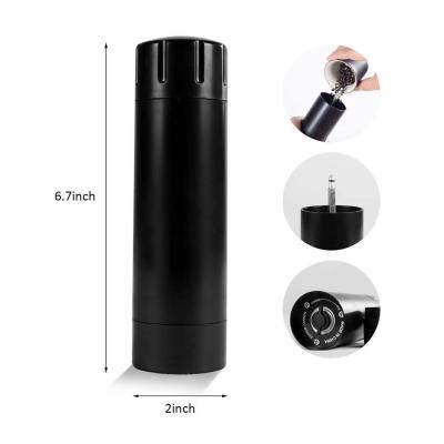 China Custom Steel Portable Manual Hand Hot Easily Cleaned Logo Adjustable Conical Burr Stainless Mini Coffee Bean Grinder for sale