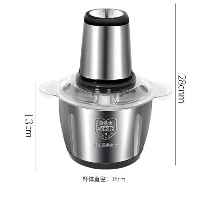 China Mini Meat Grinder Stainless Steel Low Noise Chopped Multifunctional Portable Mini Food Cleaver Professional Hand Chopper Meat Grinder for sale