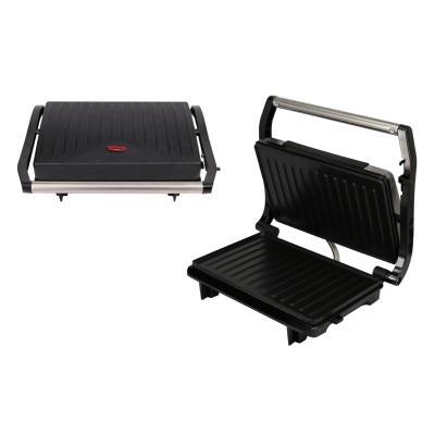 China Hot Selling Easily Cleaned Sandwich Maker Sandwich Toaster Grill Grooved Panini Barbecue Grill Machine for sale