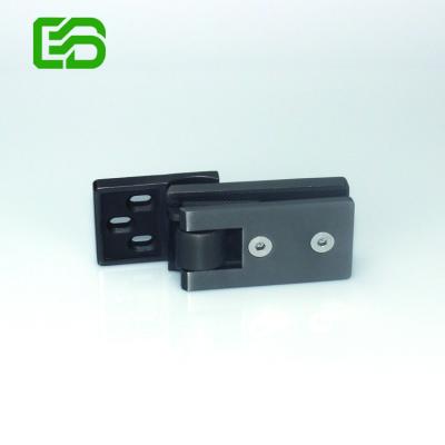 China Easy Installation Wholesale Price Glass To Door Plate 90 Degree Black Black Shower Hinge for sale