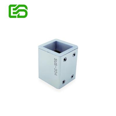 China High Quality Modern Shower Room Fittings 0 Degree Polish Glass Corner Connector SUS-304 for sale