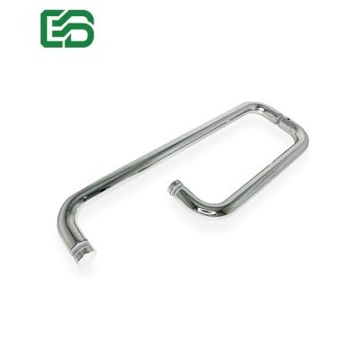 China Custom Made 304 Stainless Steel Frameless Sliding Glass Pull Shower Door Handle Practical And Beautiful for sale