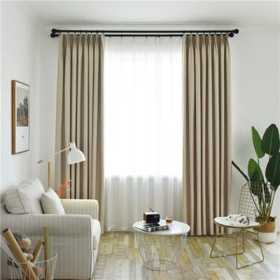 China 2019 Blackout Wholesale taffeta fabric high quality luxury nylon curtains for living room and bedroom for sale