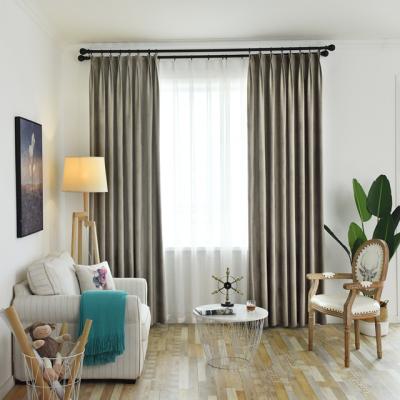 China 2019 New Style Blackout Blackout Nylon Living Room Simple Taffeta Fabric Shade Window Curtains For Home And Hotel for sale