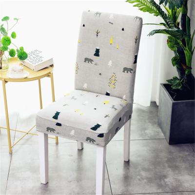 China HOTSELLING Plain Size Fashion Pattern Cheap Universal Chair Covers Spandex For Household Dining Room Kitchen Living Room for sale