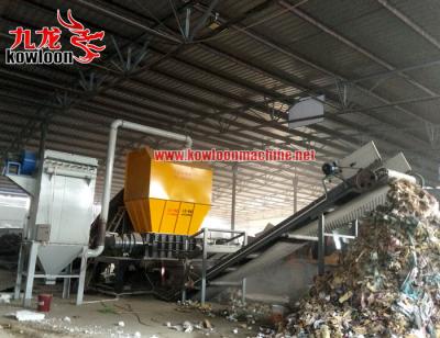 China 2Ton Plant Per Hour Process Capacity Hospital Waste Shredder for sale