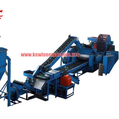 China 0.25-1Ton Car Per Hour Capacity Auto Tire Recycle Line for sale