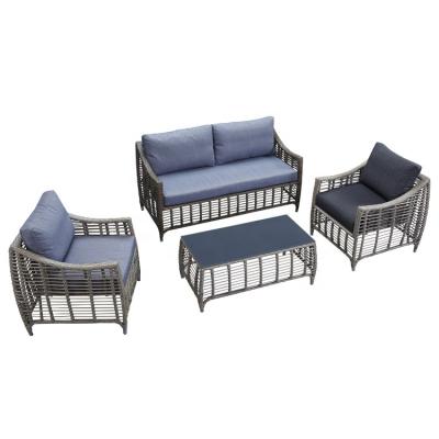 China Factory wholesale modern set garden furniture patio sets aluminum outdoor lazy sofa for sale