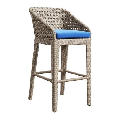 China Patio\Garden\Outdoor Outdoor Furniture\Hotel Garden Rattan Modern Wicker High Bar Stool Armchair for sale