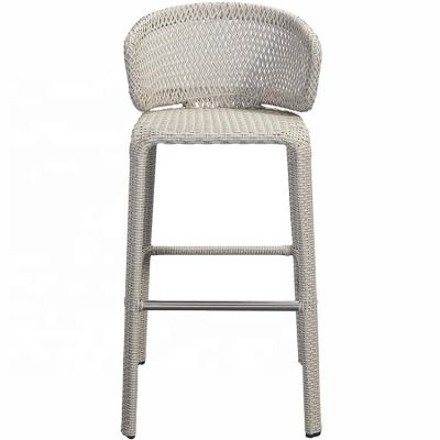 China High Lightweight Stool Modern Plastic Outdoor Dining Cane Metal Rattan Bar Chair Garden for sale